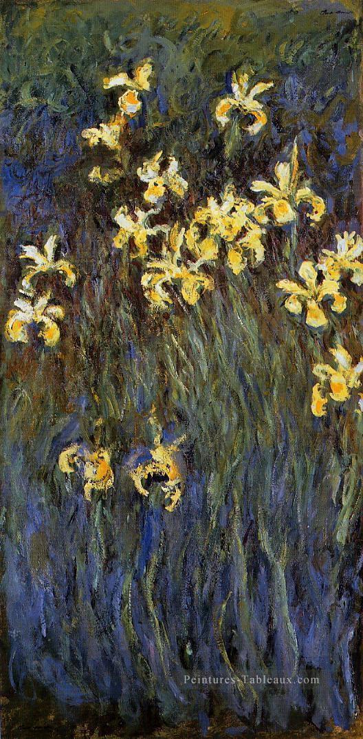 Iris Jaune II Claude Monet Fleurs impressionnistes Peintures à l'huile